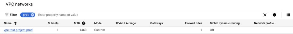 how to verify set up on google cloud platform with VPC